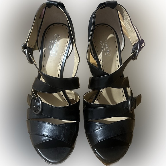 Coach sandals with heel - size 8 - Picture 2 of 5